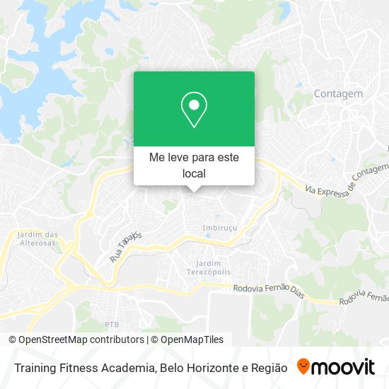 Training Fitness Academia mapa