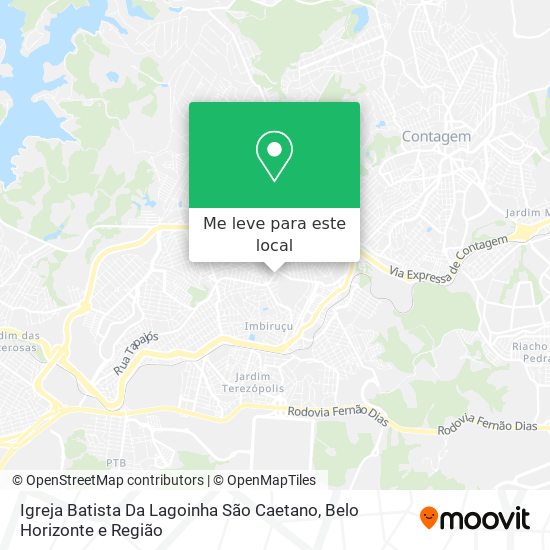 Igreja Batista Da Lagoinha São Caetano mapa