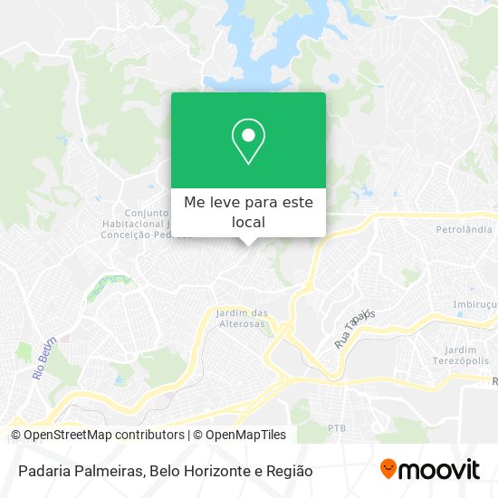 Padaria Palmeiras mapa
