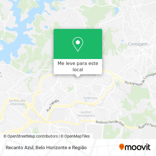 Recanto Azul mapa