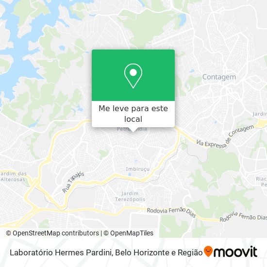 Laboratório Hermes Pardini mapa
