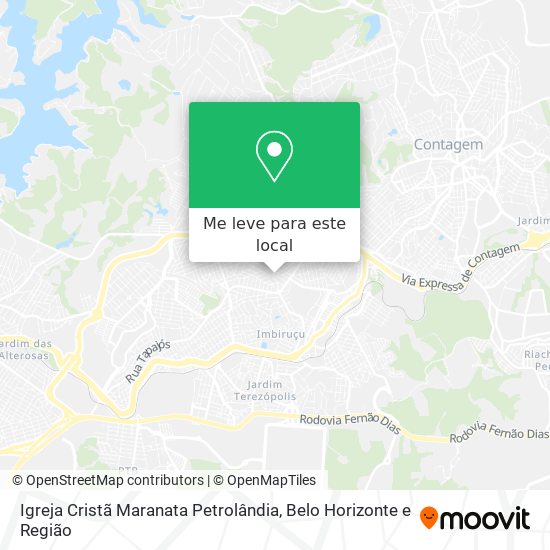 Igreja Cristã Maranata Petrolândia mapa