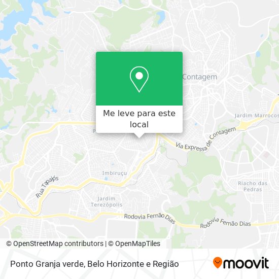 Ponto Granja verde mapa