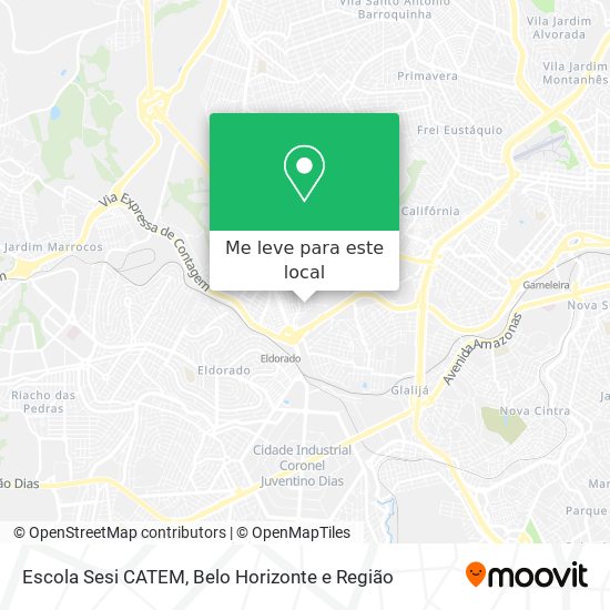 Escola Sesi CATEM mapa