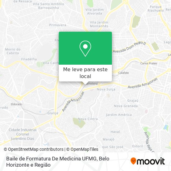 Baile de Formatura De Medicina UFMG mapa