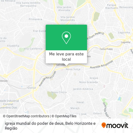 igreja mundial do poder de deus mapa