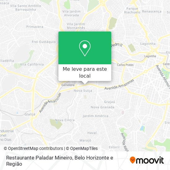 Restaurante Paladar Mineiro mapa