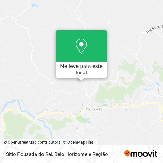 Sitio Pousada do Rei mapa