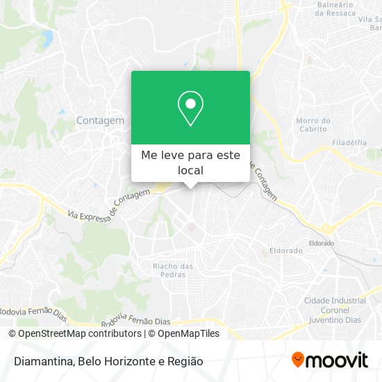 Diamantina mapa