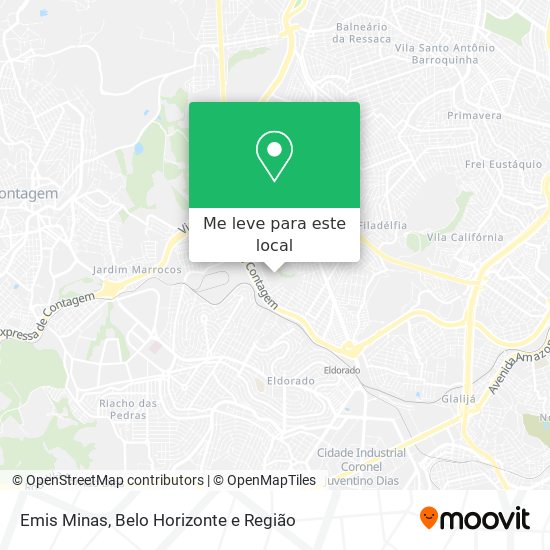 Emis Minas mapa