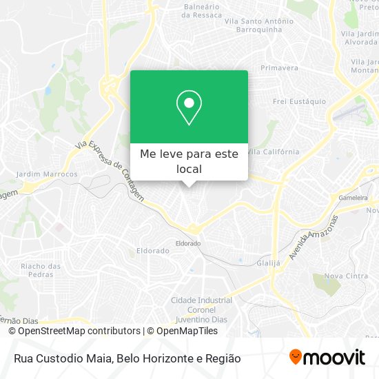 Rua Custodio Maia mapa