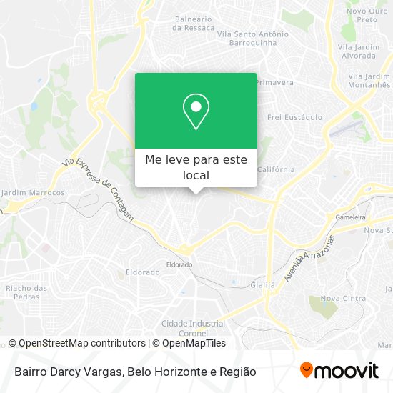 Bairro Darcy Vargas mapa