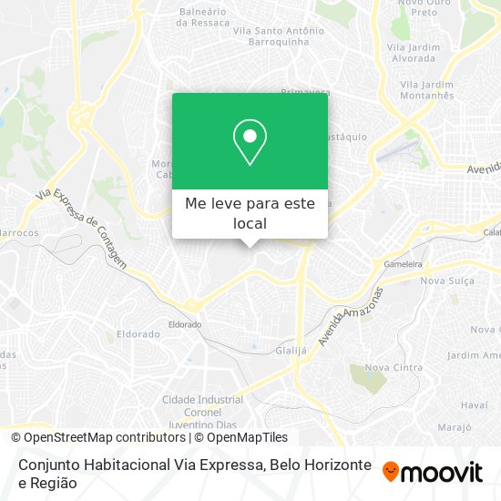 Conjunto Habitacional Via Expressa mapa