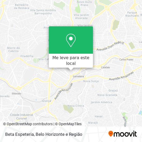 Beta Espeteria mapa