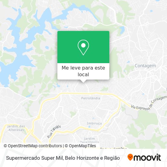 Supermercado Super Mil mapa