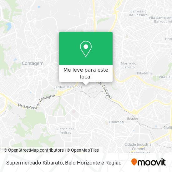 Supermercado Kibarato mapa