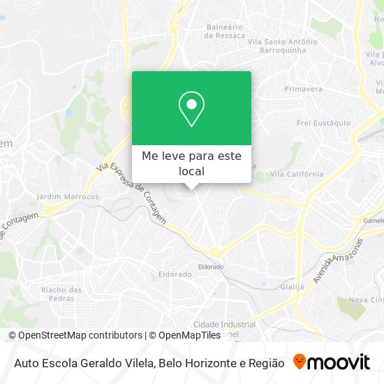 Auto Escola Geraldo Vilela mapa