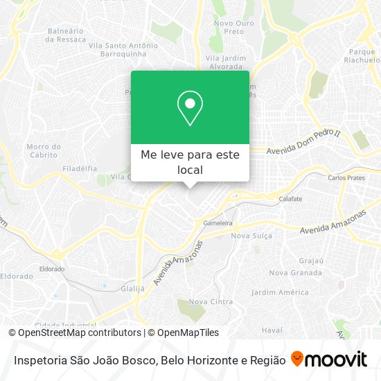 Inspetoria São João Bosco mapa