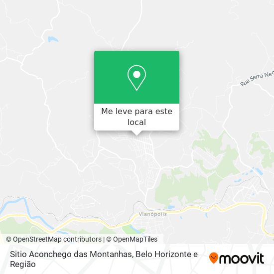 Sitio Aconchego das Montanhas mapa