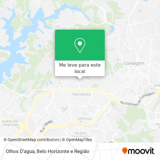 Olhos D'agua mapa