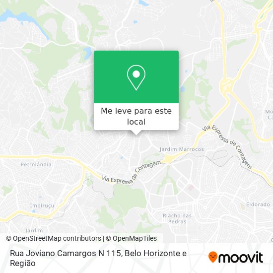 Rua Joviano Camargos N 115 mapa