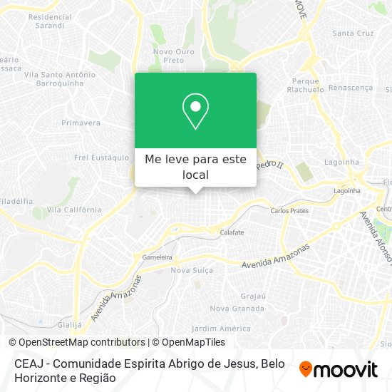 CEAJ - Comunidade Espirita Abrigo de Jesus mapa