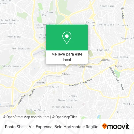 Posto Shell - Via Expressa mapa
