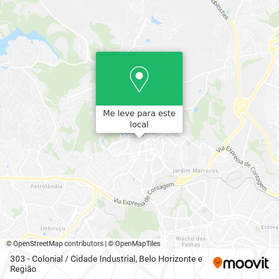 303 - Colonial / Cidade Industrial mapa