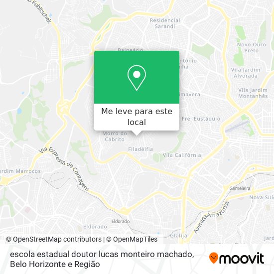 escola estadual doutor lucas monteiro machado mapa