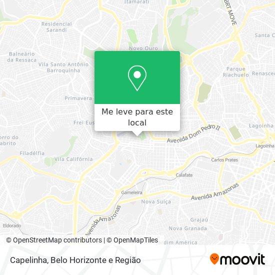 Capelinha mapa