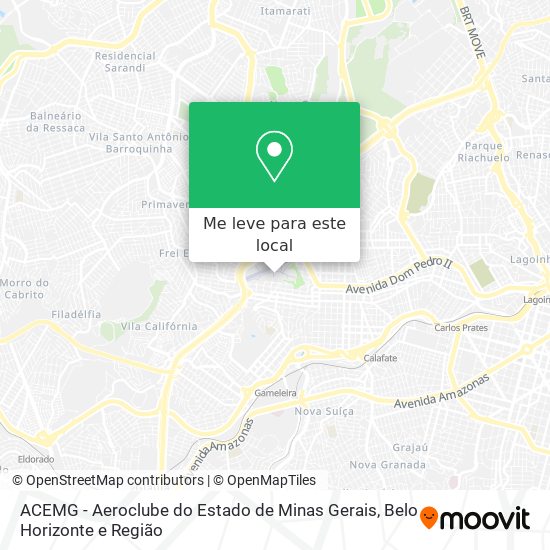 ACEMG - Aeroclube do Estado de Minas Gerais mapa