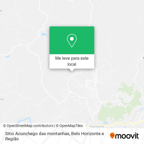 Sítio Aconchego das montanhas mapa