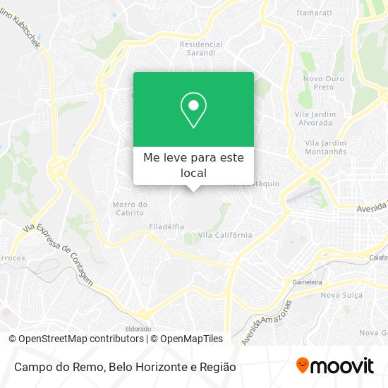 Campo do Remo mapa