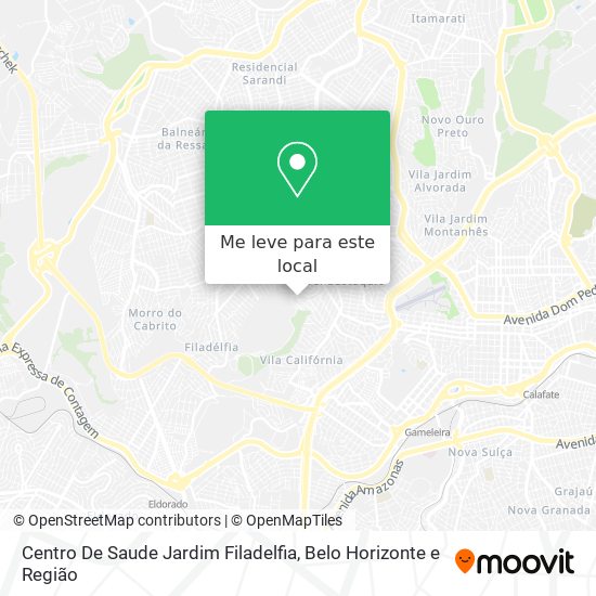 Centro De Saude Jardim Filadelfia mapa