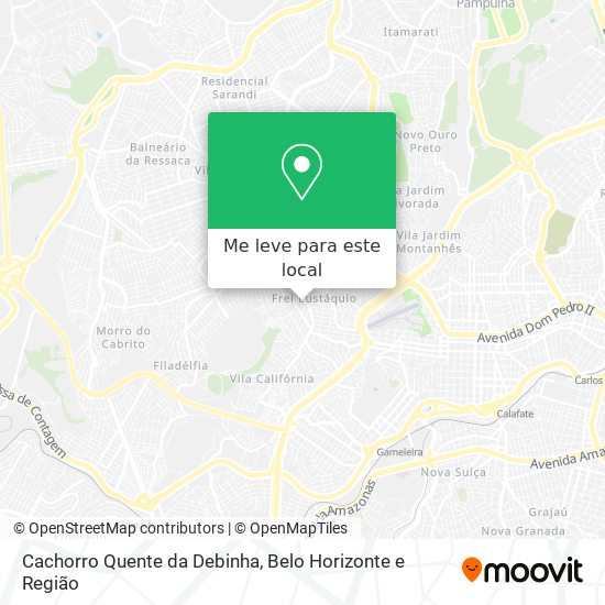 Cachorro Quente da Debinha mapa