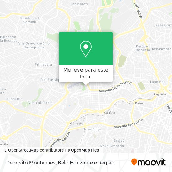 Depósito Montanhês mapa