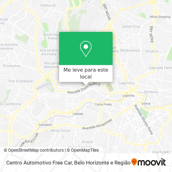 Centro Automotivo Free Car mapa