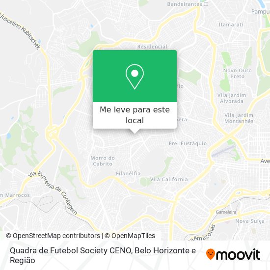 Quadra de Futebol Society CENO mapa