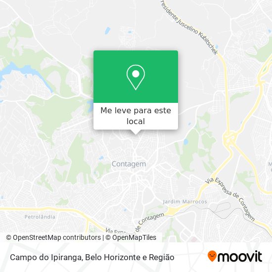 Campo do Ipiranga mapa