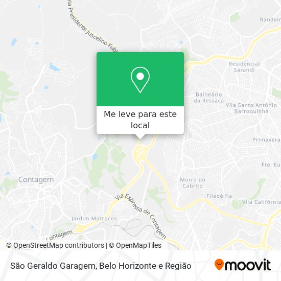 São Geraldo Garagem mapa