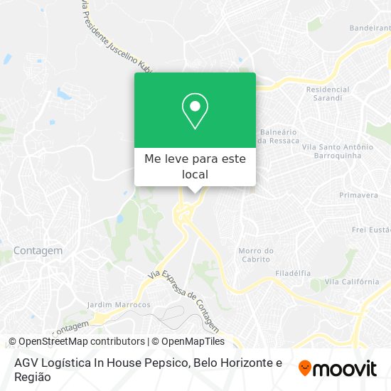 AGV Logística In House Pepsico mapa