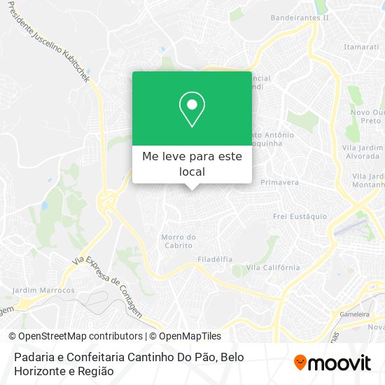 Padaria e Confeitaria Cantinho Do Pão mapa