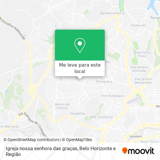 Igreja nossa senhora das graças mapa