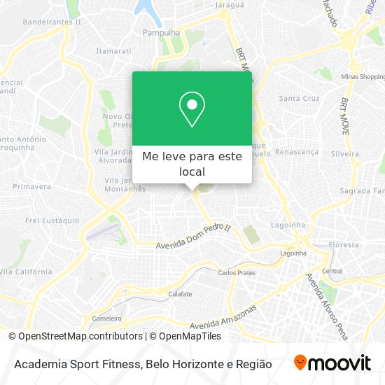 Academia Sport Fitness mapa