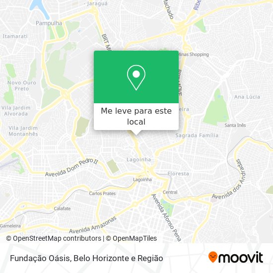Fundação Oásis mapa