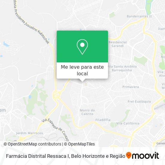 Farmácia Distrital Ressaca I mapa
