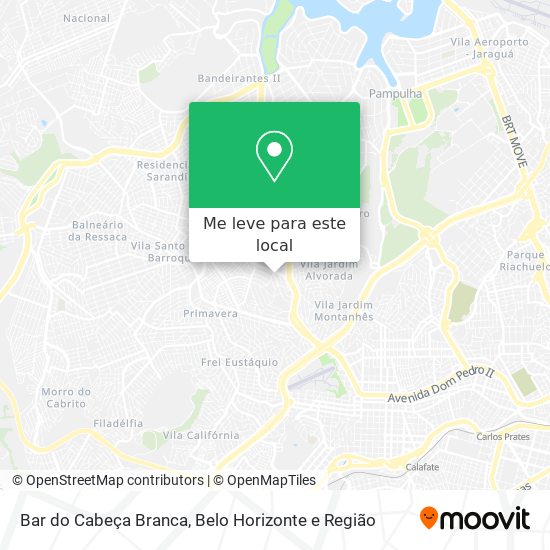 Bar do Cabeça Branca mapa