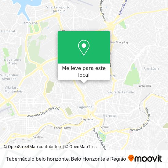 Tabernáculo belo horizonte mapa