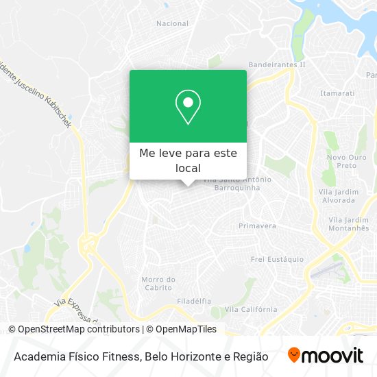 Academia Físico Fitness mapa