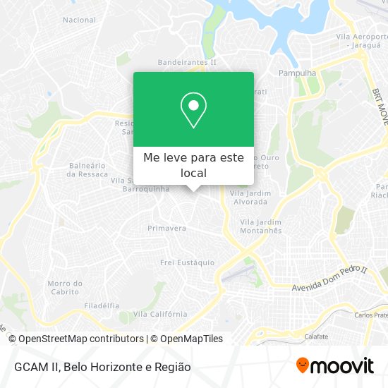 GCAM II mapa
